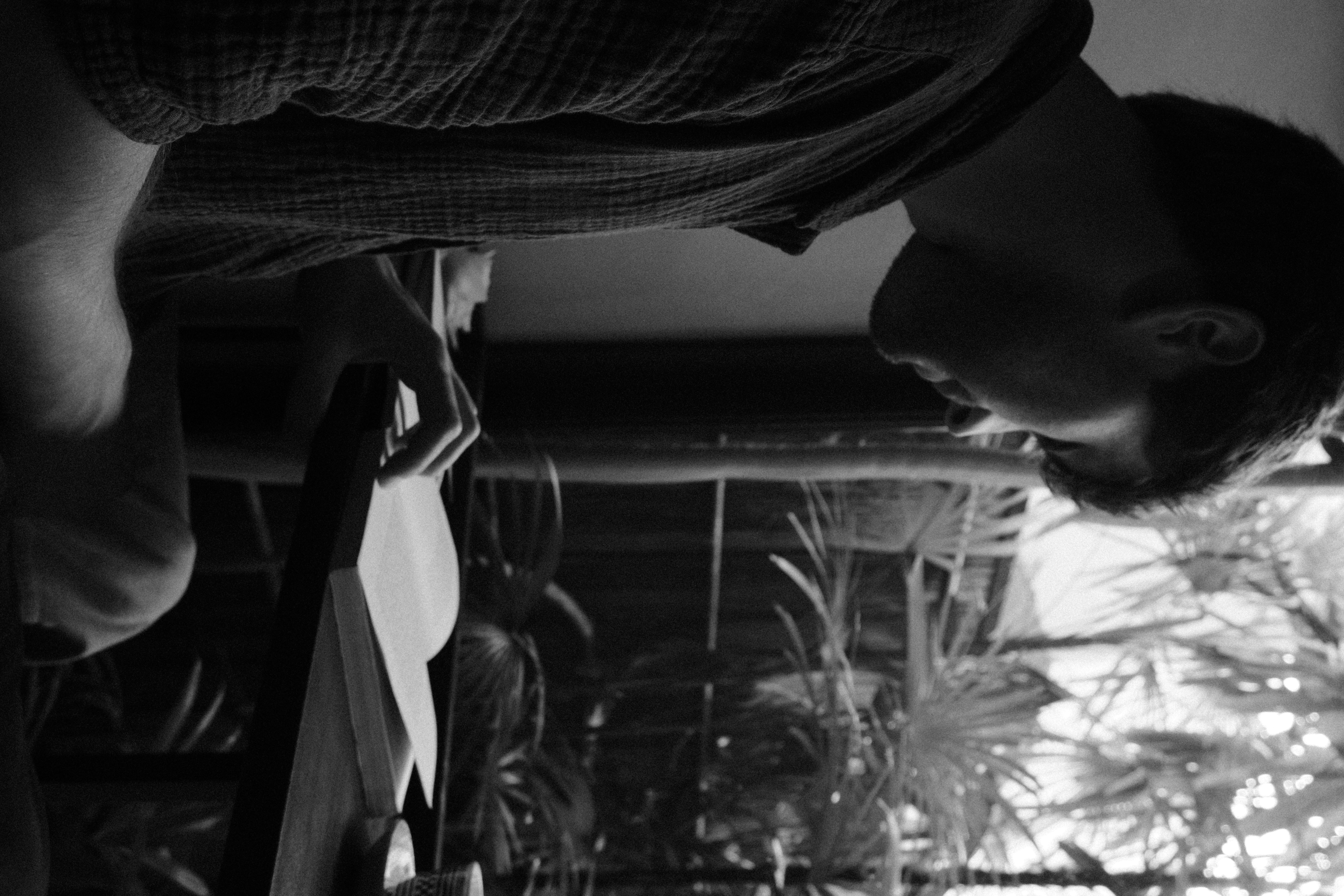 This is me reading in a cafe